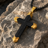 Titanium Steel 18K Gold Cross Necklace | A Christian Emblem of Faith and a Fashion Statement