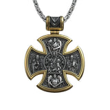 S925 sterling silver double-sided Jesus and Virgin Mary necklace - BGCOPPER