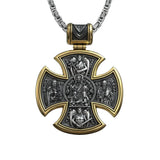 S925 sterling silver double-sided Jesus and Virgin Mary necklace - BGCOPPER