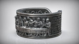 The Last Supper 925K Sterling Silver Open End Adjustable Ring - BGCOPPER