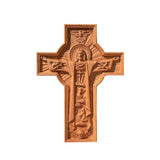 Bgcopper Ascension of Jesus wood carving cross - BGCOPPER