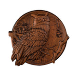 Owl wood carving - Wood Wall Decor - BGCOPPER