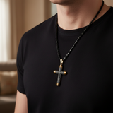 Titanium Steel 18K Gold Cross Necklace | A Christian Emblem of Faith and a Fashion Statement