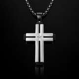 Layered Cross Necklace – Titanium Steel Christian Pendant