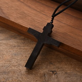 Jesus Wooden Crucifix Necklace: His Coming is a Tender Promise of Eternal Protection ✝️