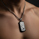 Bare Chest Detail - Black Frame
