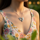 Bat Necklace Wear 7