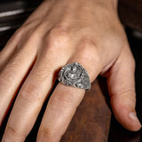 St. Michael Archangel Holy Sword Gabriel Angel S925K Silver Ring - BGCOPPER