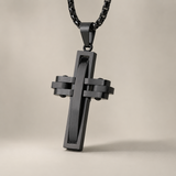 3D Interlocking Stainless Steel Cross Necklace