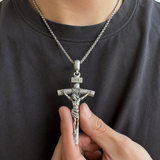 S925K Silver Jesus Christ Crucifix Pendant