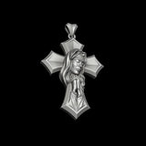 Crucifixion Prayer Necklace Madonna Prayer S925K Silver Necklace - BGCOPPER