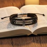 Bible candlelight faith scene