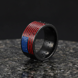 Black Flag Ring - Wet Granite Moody