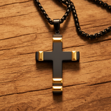 Black Gold Cross - Golden Hour Wood
