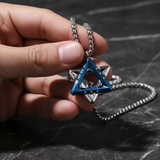Blue Star of David Marble Background