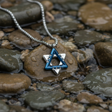 Blue Star on River Pebbles