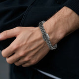 Archangel Michael Titanium Steel Bracelet S925K Silver Ring Set - BGCOPPER