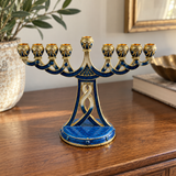 Holy 9-Branch Christian Menorah: Emblem of Divine Light and Devout Faith