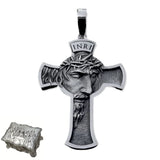 Sterling Pewter/S925K Silver Jesus Cross Necklace - BGCOPPER