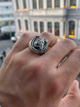 Lucky Horseshoe Horse Head Ring - BGCOPPER