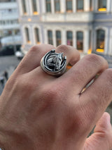 Lucky Horseshoe Horse Head Ring - BGCOPPER