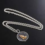 「Praying Hands」Copper - Silver Medallion: A Tangible Sign of God’s Presence