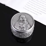 Divine Essence in a Box, Devout Heart through the Years - The Virgin Mary and Infant Jesus Jewelry Box - BGCOPPER