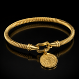 Saint Benedict Medal Women's Bracelet To Ward Off Evil for daily faith wear and Christian gifting