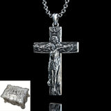 New Titanium/S925K Silver Trinity Cross Necklace - BGCOPPER