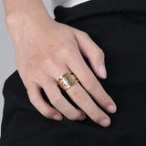 Saint Benedict Open Adjustable Ring - BGCOPPER