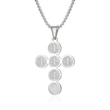 Round St. Benedict Cross Necklace - Protect you and your family - BGCOPPER
