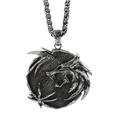 Wolf Head Steel Titanium Personalized Men's Necklace - BGCOPPER