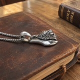 Men’s 3D Lion Head Shield Stainless Steel Vintage Necklace