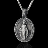 Virgin Mary Miraculous Medal Zinc Alloy Necklace - BGCOPPER