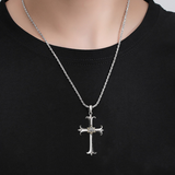 Divine Gaze" Copper Cross Necklace: Let Faith Rest on Your Collarbone