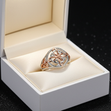 Celtic Cuff Ring - White Satin Gift Box
