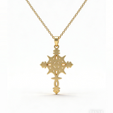Celestial Star Cross Titanium Steel Necklace – Divine Light & Timeless Devotion