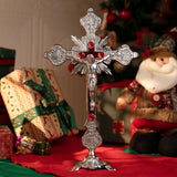 Vintage Cross Tabletop Ornament Decorative Art - BGCOPPER