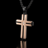 Layered Cross Necklace – Titanium Steel Christian Pendant