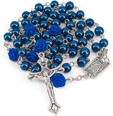 Virgin Mary alloy rosary beads — comes with a jewelry box - BGCOPPER