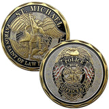 St. Michael's Patron Saint of Law Enforcement Coin - BGCOPPER