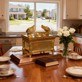 The Ark Of the Covenant Home Decoration Christian Decor Religious Gift(Gold plated copper)