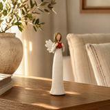 Heart in Hand Angel Resin Tabletop Figurine