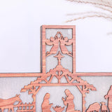 Wooden Christmas Cross with LED Lights - Reusable Home Decor - BGCOPPER