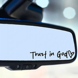 “Trust in God” Christian Faith Sticker-Experience faith as it shines brightly