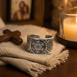 Archangel Metatron Life Angel Seal Adjustable Ring Solomon Kabbalah Amulet