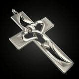 Valentine's Day Exclusive S925K Silver Cross Pendant: A Radiant Token of Love and Faith - BGCOPPER