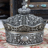Zinc alloy vintage crown jewelry box - BGCOPPER