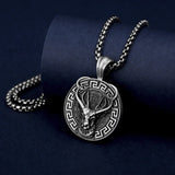 Christmas Elk Pendant Necklace - BGCOPPER