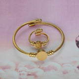 Saint Benedict Medal Bracelet and Ring - To Ward Off Evil - BGCOPPER